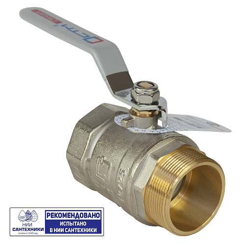 Кран шаровой для воды 1-1/2" г/ш рычаг CTM СТАНДАРТ