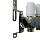 Коллекторная группа ONDO нерж сталь 8 вых. в сборе  с термостатическими и запорными клапанами_2