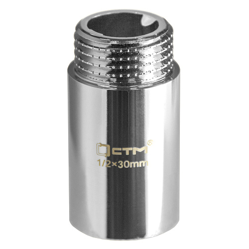 Удлинитель труб латунный  1/2" г/ш x 30 мм CTM Удлинитель труб латунный  1/2" г/ш x 30 мм CTM