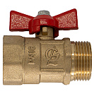 Кран шаровой для воды 3/4" г/ш бабочка ГАЛЛОП ПРАКТИК 131_1