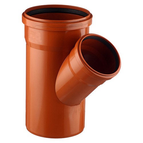 Тройник канализационный перех. 45 град. DN 160х110 нар. Тройник канализационный перех. 45 град. DN 160х110 нар.