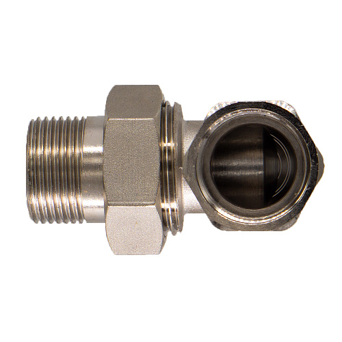 Соединитель с накид. гайкой угловой   3/4" г/ш CTM