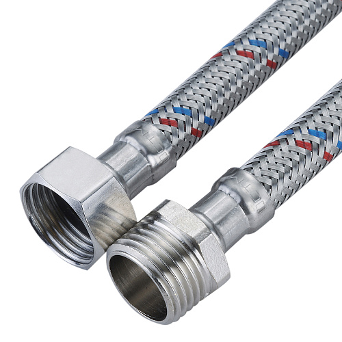 Подводка для воды сталь 1/2" г/ш 120 cм CTM