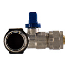 Коллектор 2 выхода 3/4"x16 с шаровыми кранами для м/п труб СТМ_4