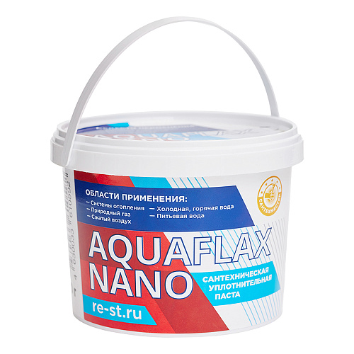 Паста сантехническая Aquaflax nano (тубы без блистера) 400 г Паста сантехническая Aquaflax nano (тубы без блистера) 400 г