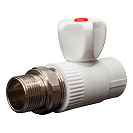 Кран шаровой PP-R для радиатора прямой DN 20х1/2" СТМ ПЛАСТ