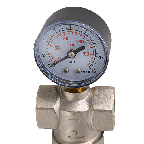 Фильтр самоочищающийся с манометром для гор. и хол. воды 3/4" СТМ ТЕРМО Фильтр самоочищающийся с манометром для гор. и хол. воды 3/4" СТМ ТЕРМО