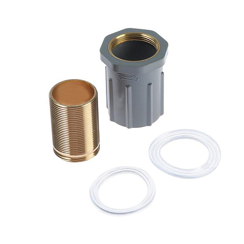 Смеситель ROEGEN RG014C для кухни, 40 мм, на гайке, с боковой металлической ручкой, с гибким голубы