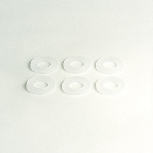 Прокладка 1/2" силикон белый 19х10х2 мм (6шт) СТМ