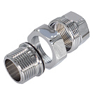 Соединение прямое г/ш 3/4" с накидной гайкой для п/с хромированное СТМ ТЕРМО_3