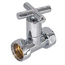 Вентиль прямой 1/2"х1/2" г/г ручка-крест для п/с хром СТМ ТЕРМО
