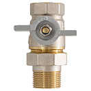 Кран шаровой для воды 1/2" с накидной гайкой бабочка CTM СТАНДАРТ_3