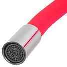 Смеситель FLOE FK234-GR для кухни,  40 мм,  на гайке,  с боковой ручкой,  с гибким красным изливом_3