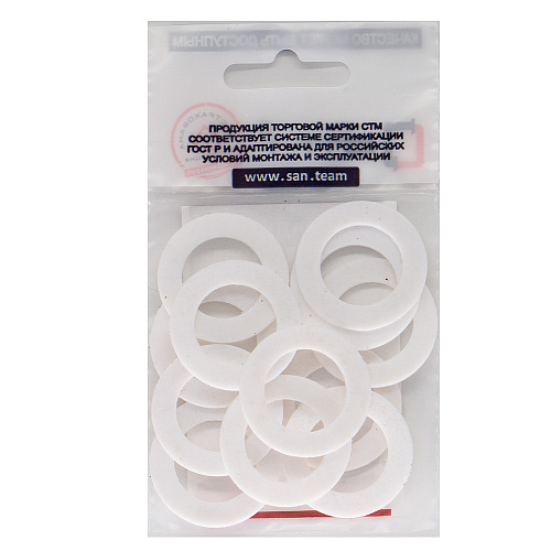 Прокладка 1" фторопласт 30х19х2 мм (20шт) СТМ