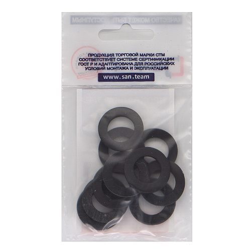 Прокладка 3/4" резина ТМКЩ 24х14х2 мм (10шт) СТМ