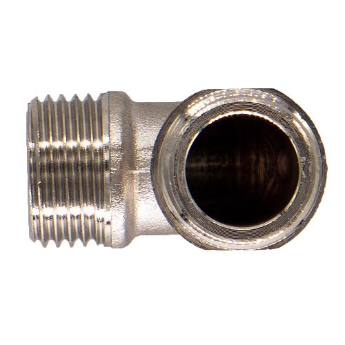 Уголок латунный с ограничителем  1/2" ш/ш CTM